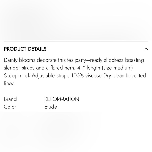 NWT Reformation Emerick Floral Dress - Picture 8 of 8